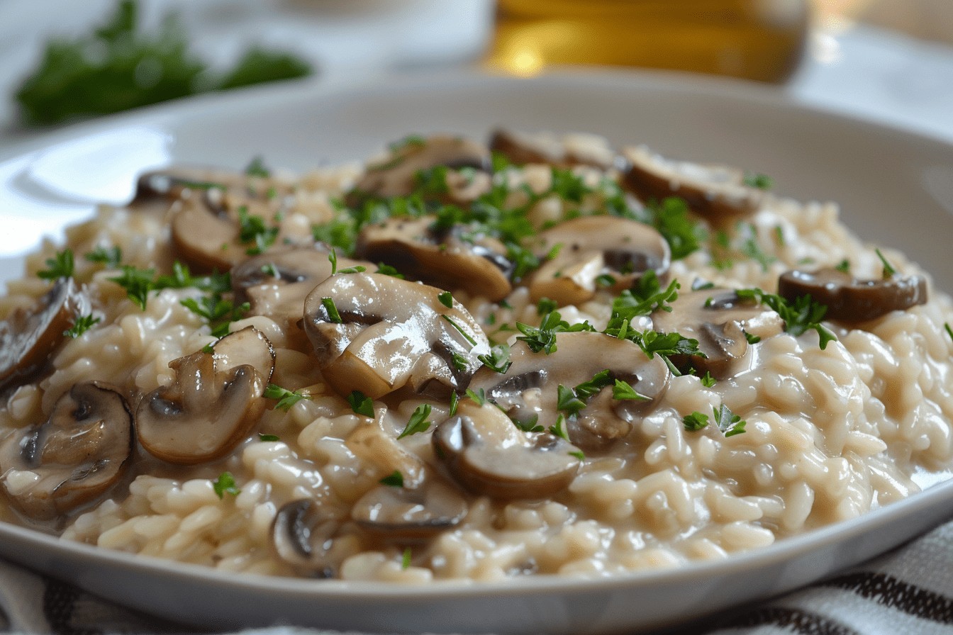 Risotto Healthy aux Champignons