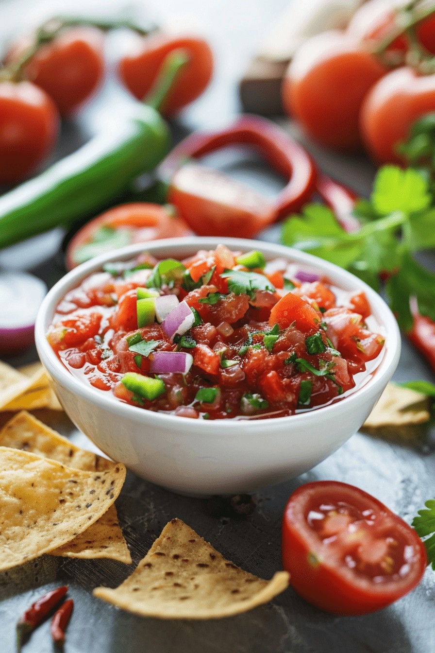 Salsa (Sauce pour Dips Healthy)