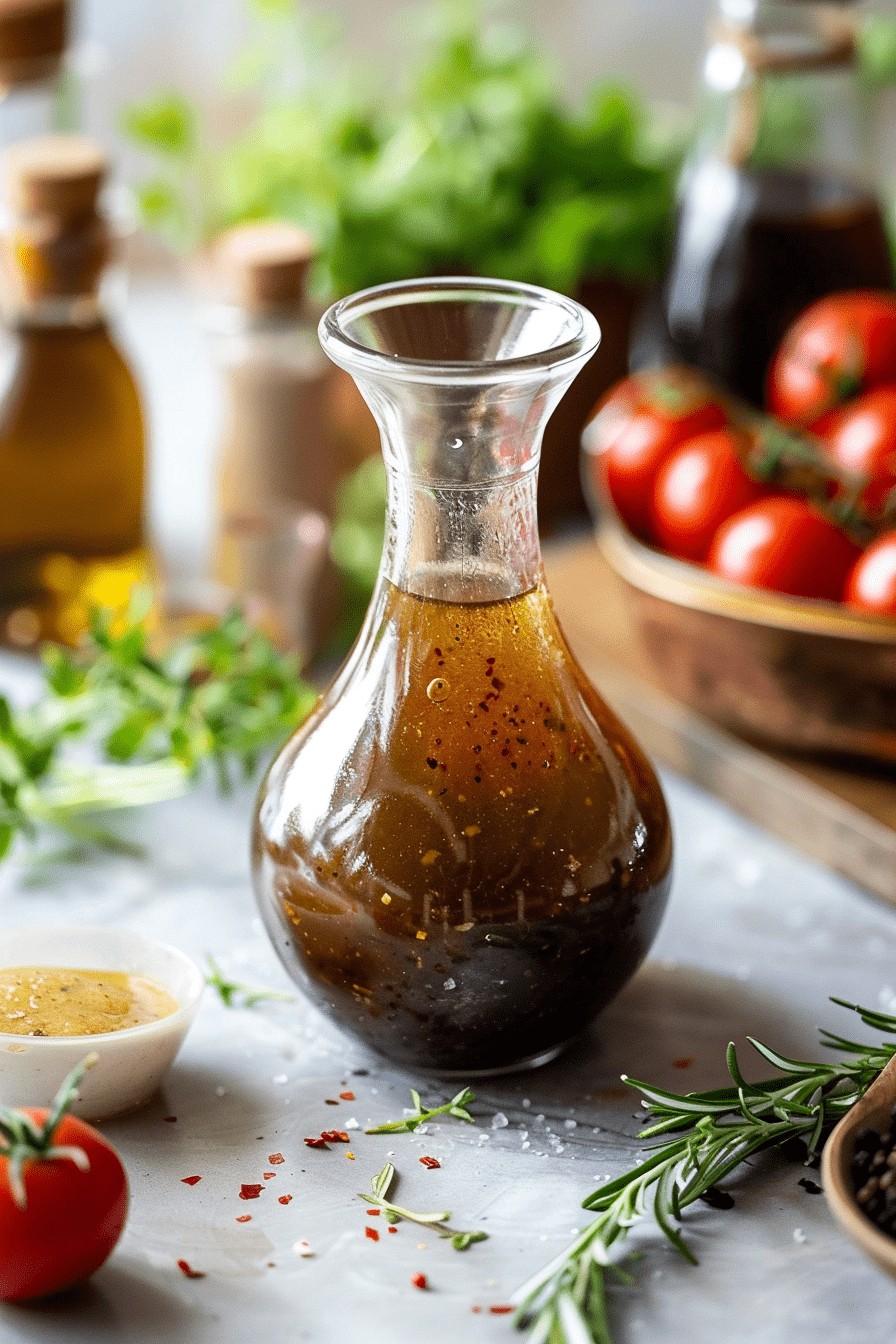 Vinaigrette au vinaigre de vin rouge